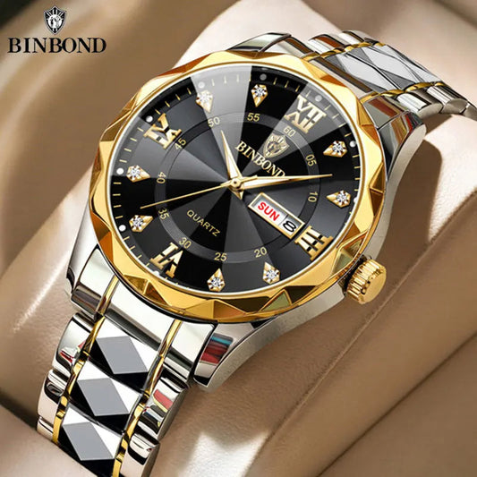 Binbond Stainless Steel Top Quality Luxury Watch