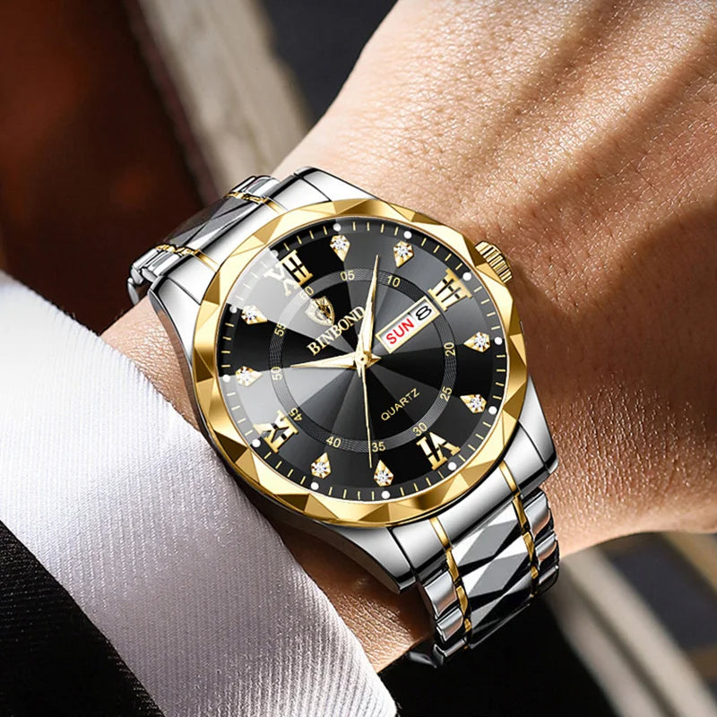 Binbond Stainless Steel Top Quality Luxury Watch